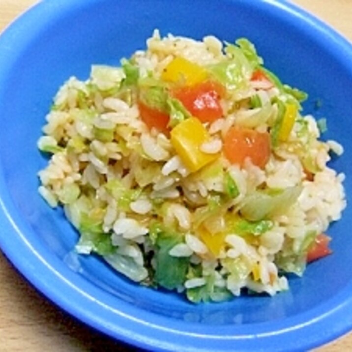 ダイエットにも♪野菜たっぷりレタス炒飯